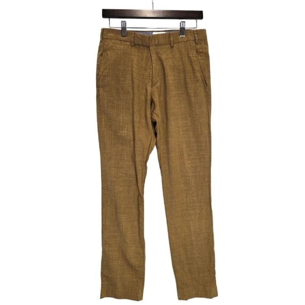 Taylor Stitch Telegraph Trouser Pants Mens 29 Tobacco Wool Linen Blend Huckberry